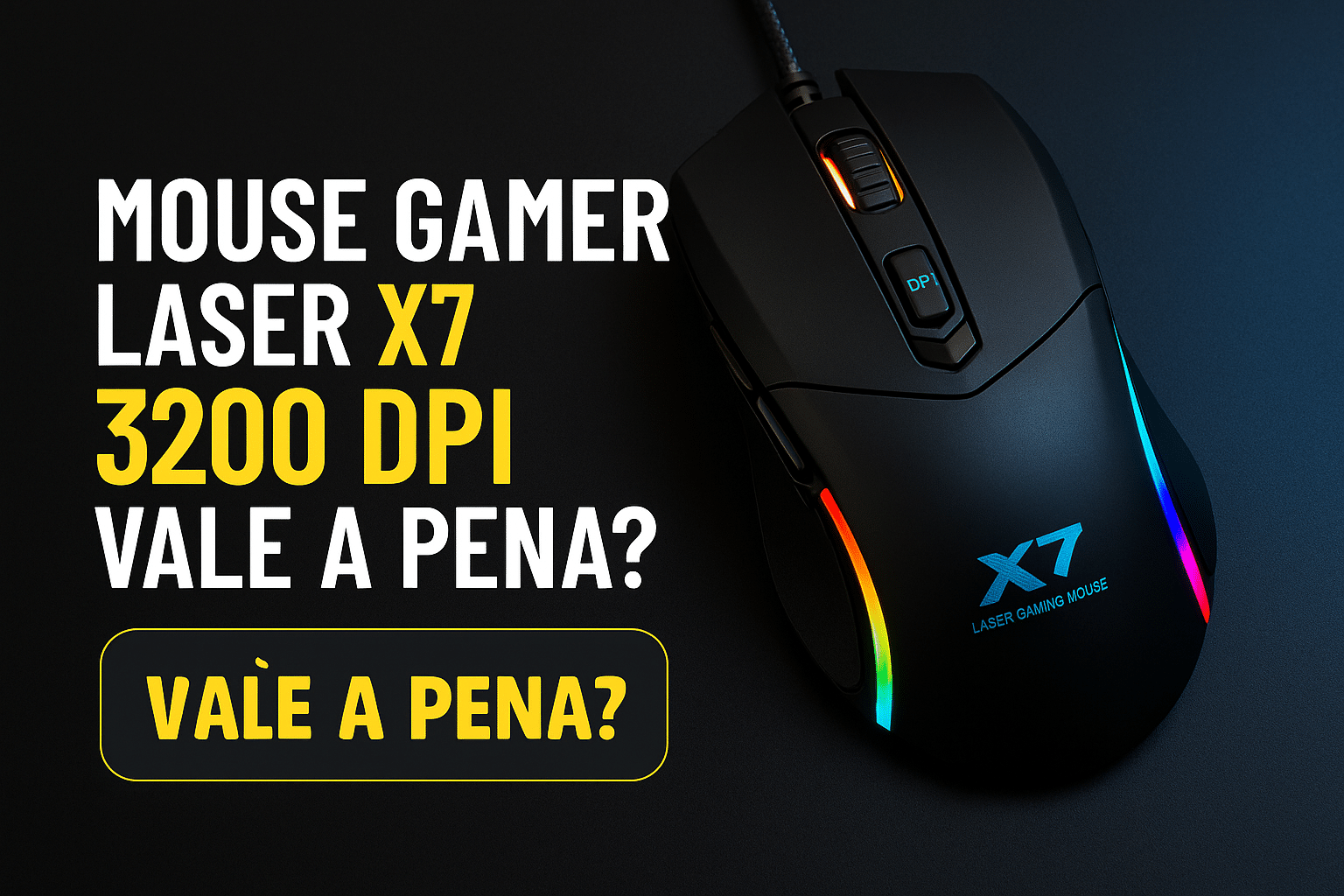 Mouse Gamer Laser X7 3200 dpi
