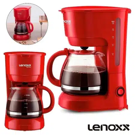 Cafeteira Elétrica Lenoxx Red